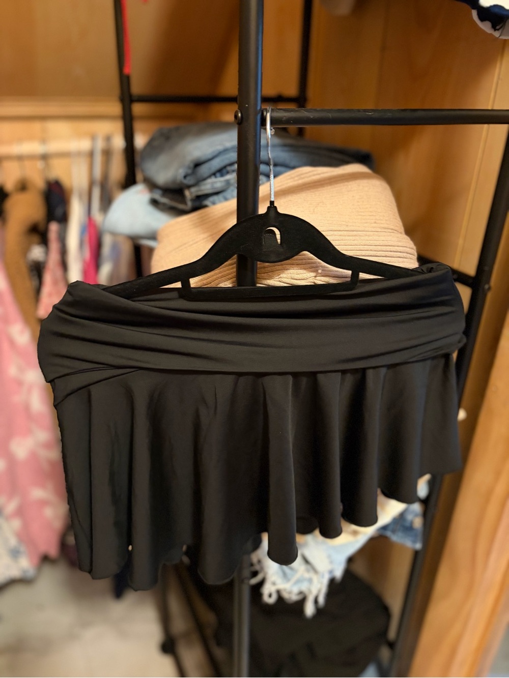 Forever 21 Black Circle Skater Skirt